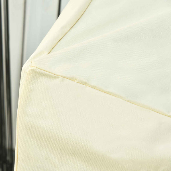 Housse de Protection mobilier de Jardin bâche étanche 140L x 84l x 56/94H cm Oxford Haute densité 600D Beige