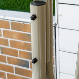 Balancelle de Jardin 3 Places Grand Confort Toit Inclinaison réglable épais Coussins Amovibles Polyester Acier époxy marron clair