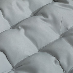 Bain de soleil, chaise longue pliante avec coussin, appuie-tête, poche latérale, textilène, transat jardin extérieur inclinable de plage camping piscine terrasse 58 x 189 x 32,5 cm gris clair