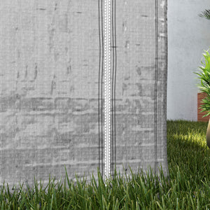 Abri de jardin 2 x 2 x 2 m abri vélo extérieur avec cadre en acier galvanisé, imperméable et résistant aux UV, tente de stockage pour vélo, moto, outils - gris