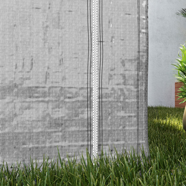 Abri de jardin 2 x 2 x 2 m abri vélo extérieur avec cadre en acier galvanisé, imperméable et résistant aux UV, tente de stockage pour vélo, moto, outils - gris