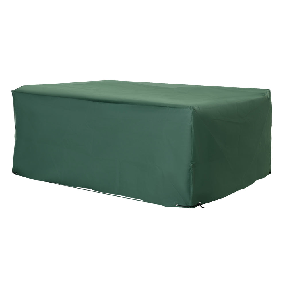 Housse de Protection Étanche Housse Salon de Jardin 600D Oxford Tissu Bâche Salon de Jardin Extérieur Imperméable rectangulaire 210L x 140l x 80H cm Vert
