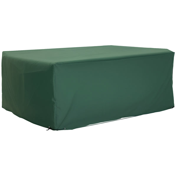 Housse de Protection Étanche Housse Salon de Jardin 600D Oxford Tissu Bâche Salon de Jardin Extérieur Imperméable rectangulaire 210L x 140l x 80H cm Vert