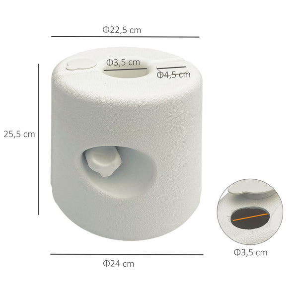 Lot de 4 Pieds de tonnelle pop-up remplis d'eau ou de sable pieds de sol pour pavillon en HDPE avec vis de sécurité, blanc