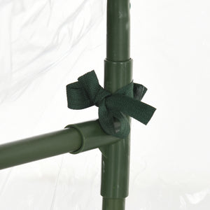 Serre de jardin PVC, serre de balcon, bâche renforcée, châssis en acier, porte zippée enroulable, pour légumes plantes, intérieur et extérieur, 180 x 100 x 168 cm, transparent vert