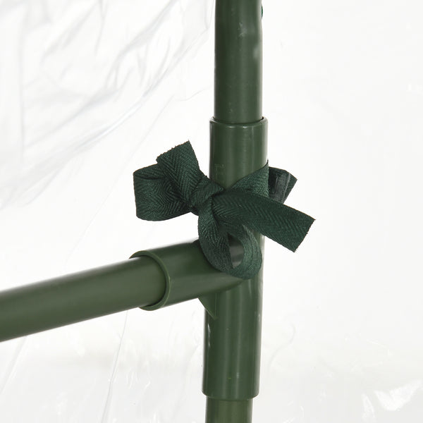 Serre de jardin PVC, serre de balcon, bâche renforcée, châssis en acier, porte zippée enroulable, pour légumes plantes, intérieur et extérieur, 180 x 100 x 168 cm, transparent vert