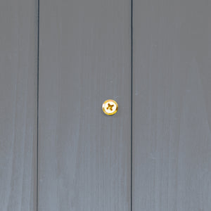 Abri de jardin en bois cabane de jardin exterieur armoire de jardin avec toit bitumé 3 étagères porte avec loquet rangement et stockage extérieurs pour terrasse 77,5 x 54,2 x 179,5 cm gris