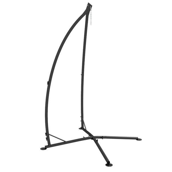 Support pour Fauteuil Suspendu - Pied Fauteuil Suspendu, hauteur 215 cm - Charge Max. recommandée 130 Kg, métal noir