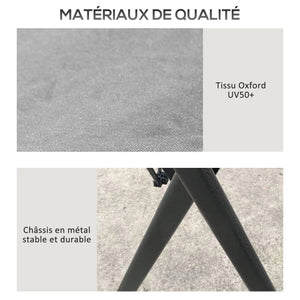 Tonnelle de jardin extérieur barnum de jardin pop-up tente pliant 4 x 4 m double toit protection UV 50+ 4 moustiquaires, 4 sacs de sable, 1 sac de transport tissu Oxford métal gris