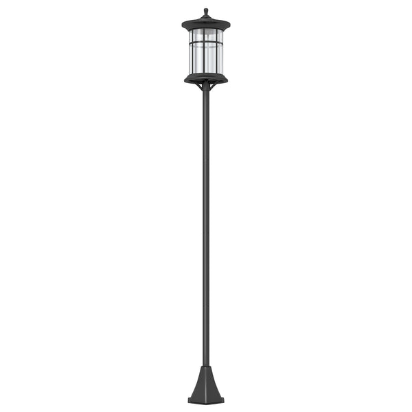 Lampadaire solaire extérieur, lampadaire extérieur sur pied, lampe LED,  lumière blanche froide, 6000K, lampadaire jardin extérieur, hauteur 184 cm, noir