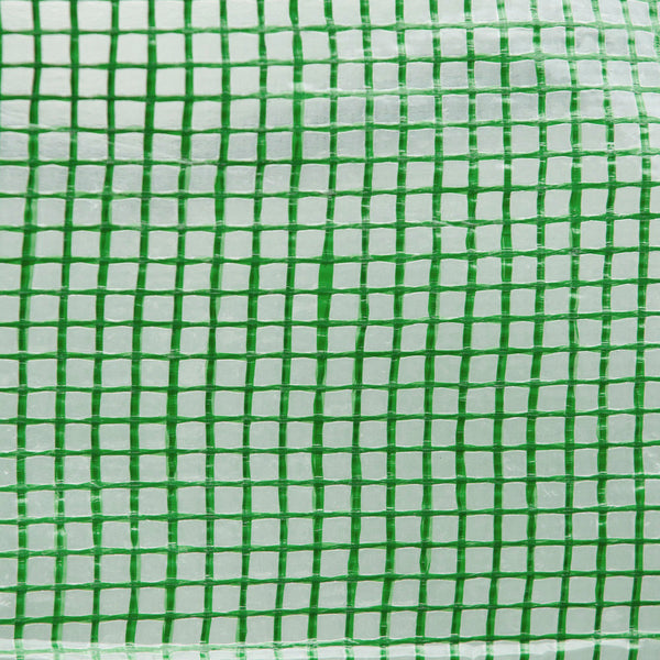 Serre de Jardin Tunnel 9 m² dim. 3L x 3l x 2H m - 4 fenêtres, Porte zippée Enroulable - châssis Tubulaire Acier galvanisé, bâche PE Haute densité Vert