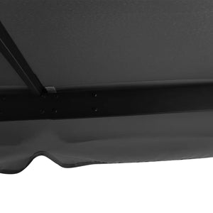 Tonnelle de jardin extérieur 3 x 3 m, barnum avec toit double, rideaux et moustiquaire, tente de réception en aluminium, tonnelle pour terrasse patio mariage baptême, gris foncé