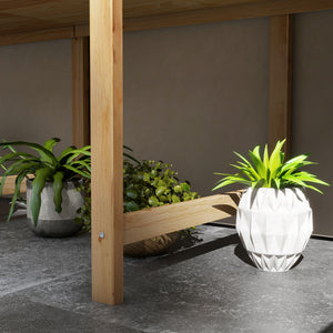 Jardinière sur Pieds Potager surélevé, Inserts d'irrigation + Feutre de Drainage Inclus Bois Sapin pré-huilé, dim. 225L x 55l x 80H cm