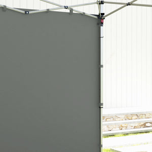 Parois latérales de Rechange Barnum panneaux latérals pour tonnelle 3 x 3 ou 3 x 6 m 2 pièces gris foncé