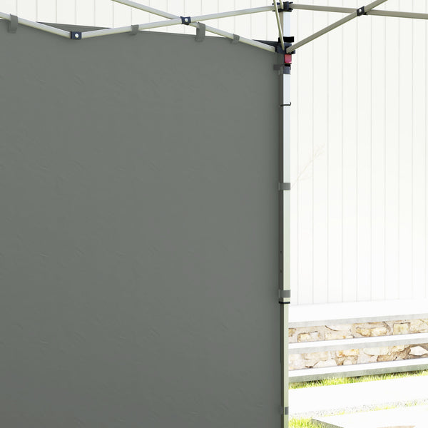 Parois latérales de Rechange Barnum panneaux latérals pour tonnelle 3 x 3 ou 3 x 6 m 2 pièces gris foncé
