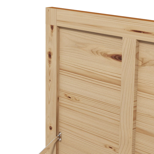 Coffre de rangement extérieur jardin 176L en bois avec poignée, dim. 130L x 50l x 45H cm