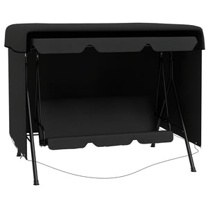 Housse de Protection balancelle de Jardin bâche étanche dim. 2,15L x 1,55l x 1,5H m PE Noir
