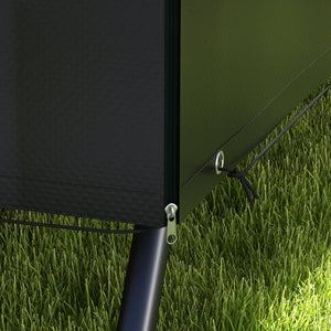 Housse de Protection balancelle de Jardin bâche étanche dim. 2,15L x 1,55l x 1,5H m PE Noir