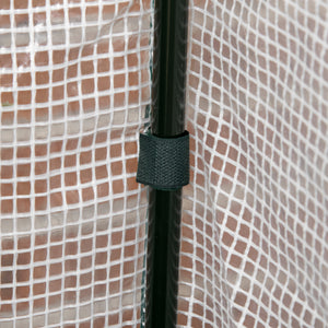 Potager sur Pieds surélevé avec bâche en PE Jardinière surélevée potager avec serre volume 104 L avec Trous de Drainage, Tissu non tissé, pour Plantes  Fleurs Légumes, 121x55x117cm gris foncé