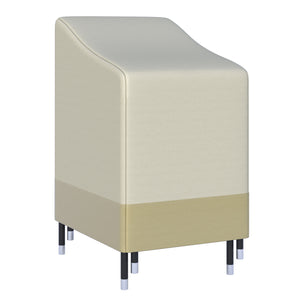 Housse de Protection chaises de Jardin empilables bâche étanche 90L x 70l x 115H cm Oxford Haute densité 600D Beige café