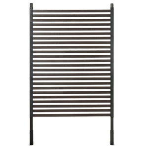 Panneau clotûre de jardin brise vue en métal extérieur avec pieds ou piquets à planter, modulaire, 93L x 22l x 150H cm