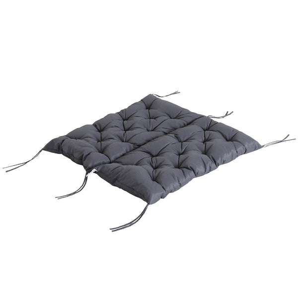 Coussin de banc matelas assise dossier pour banc de jardin coussin balancelle canapé 3 places grand confort 100 x 98 x 8 cm gris