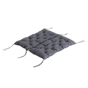 Coussin de banc matelas assise dossier pour banc de jardin coussin balancelle canapé 3 places grand confort 100 x 98 x 8 cm gris