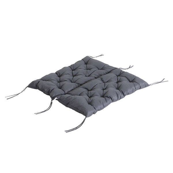 Coussin de banc matelas assise dossier pour banc de jardin coussin balancelle canapé 3 places grand confort 100 x 98 x 8 cm gris