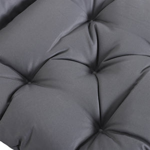 Coussin de banc matelas assise dossier pour banc de jardin coussin balancelle canapé 3 places grand confort 100 x 98 x 8 cm gris