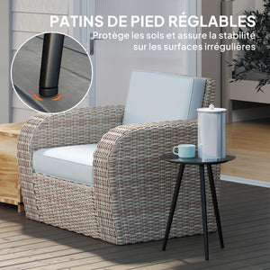 Petite table basse ronde, table d'appoint, plateau en verre trempé, pieds effilés, cadre en acier, table de jardin pour balcon, jardin, terrasse, salon, noir