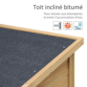 Armoire de jardin abri jardin remise pour outils sur pied dim. 87L x 46,5l x 96,5H cm  étagère portes persiennes toit bitumé jaune