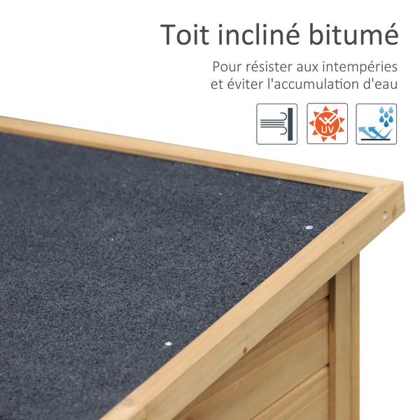 Armoire de jardin abri jardin remise pour outils sur pied dim. 87L x 46,5l x 96,5H cm  étagère portes persiennes toit bitumé jaune