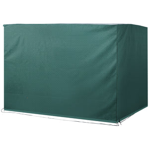 Housse de Protection balancelle de Jardin bâche étanche dim. 2,15L x 1,55l x 1,5H m PE Vert