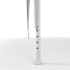 Tonnelle de jardin 3 x 3 m, barnum tente de réception Structure en acier, tissu PE résistant aux UV, pour fêtes et mariages, blanc