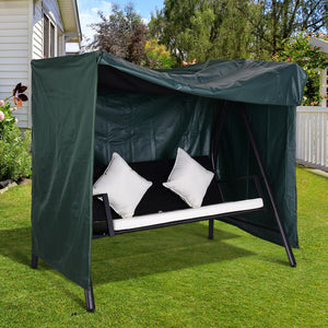 Housse de protection pour balancelle de jardin housse de balancelle de jardin toile Oxford ouverture zippée 177 x 114 x 152 cm vert foncé