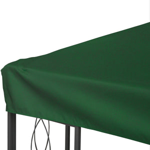 Toile de rechange pour pavillon tonnelle tente 3 x 4 m polyester haute densité 180 g/m² vert