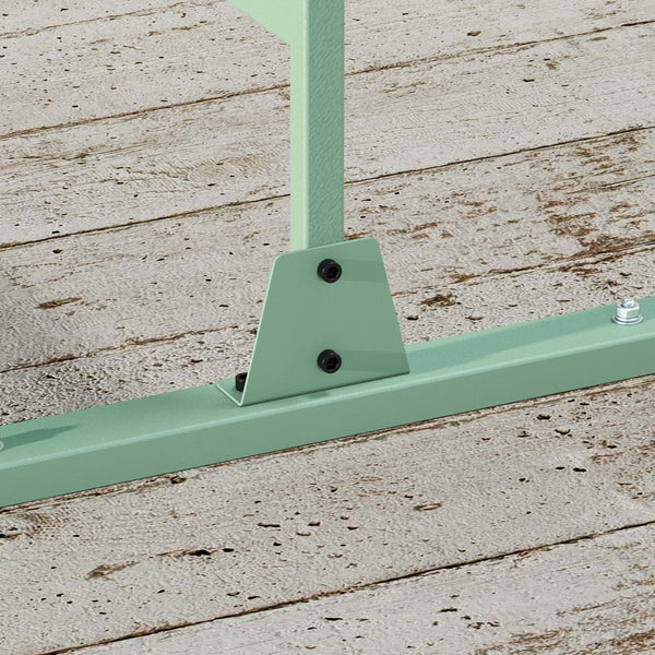 Panneau brise vue décoratif paravent extérieur vert à motif végétal en acier - 122 x 45 x 198 cm, vert