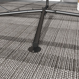 Support pour Fauteuil Suspendu - Pied Fauteuil Suspendu, hauteur 215 cm - Charge Max. recommandée 130 Kg, métal noir