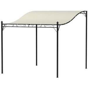 Pavillon d'appoint Pergola avec Toit imperméable, Auvent de Pavillon autoportant, Pavillon de Jardin Terrasse Abri Protection Solaire pour Terrasse Jardin env. 2,5x3x2,5 m Blanc crème