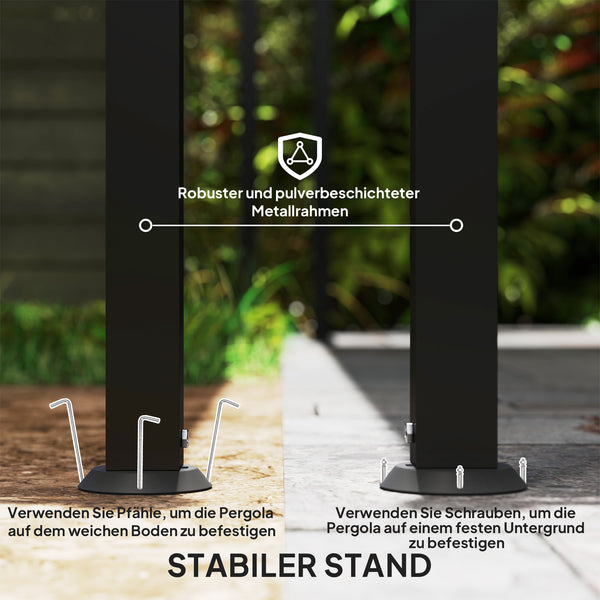 Pavillon d'appoint Pergola avec Toit imperméable, Auvent de Pavillon autoportant, Pavillon de Jardin Terrasse Abri Protection Solaire pour Terrasse Jardin env. 2,5x3x2,5 m Blanc crème