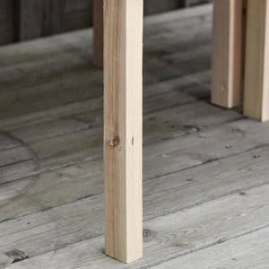 Jardinières sur Pieds carrés potagers - Lot de 4 jardinières sur Pied modulables - dim. 50L x 30l x 60H cm - Inserts d'irrigation Film Protecteur - Bois Sapin Naturel