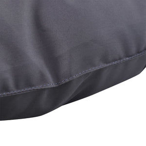 Coussin Matelas Assise Dossier pour Banc de Jardin balancelle canapé 2 Places Grand Confort 132 x 110 x 10 cm Gris