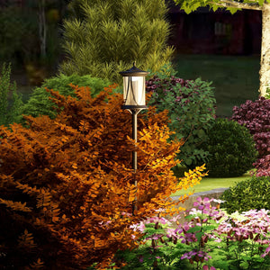 Lampadaire solaire extérieur, lampadaire de jardin, LED, allumage et extinction automatiques, avec interrupteur marche/arrêt, IP44, 127 cm de haut, noir