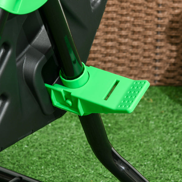Composteur de jardin - bac à compost pour déchets - rotatif 360° - 1 chambre 65 L - acier PP noir