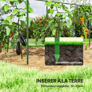 Serre de jardin, serre à tomates, bâche renforcée, châssis en acier, pour légumes plantes fleurs, pour extérieur, 400 x 123 x 171 cm, transparent