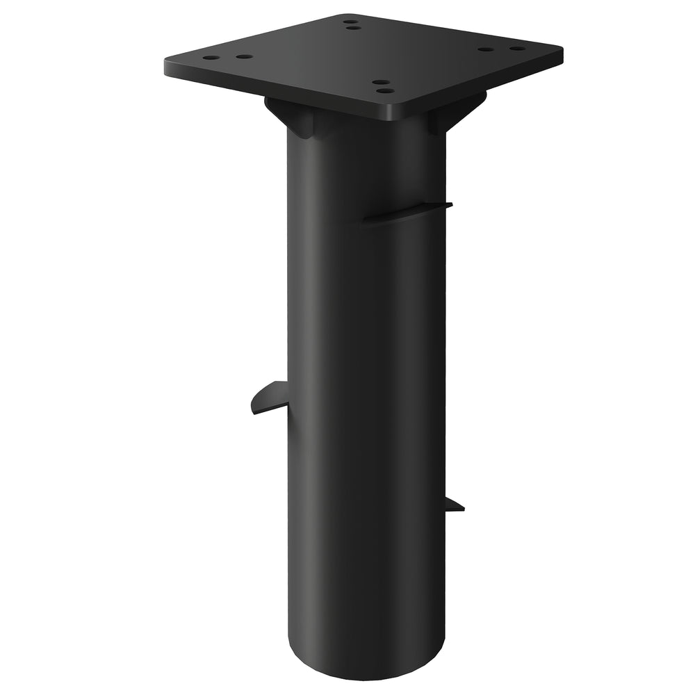 Pied de parasol rectangulaire, support parasol en métal, base de parasol enterré, socle de parasol, pour terrasse, piscine, patio, jardin, 16,5 x 16,5 x 40 cm, gris foncé