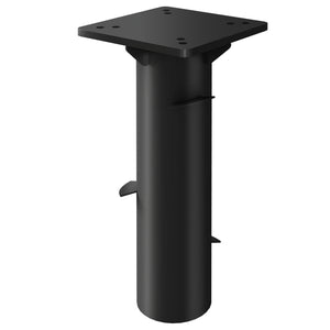 Pied de parasol rectangulaire, support parasol en métal, base de parasol enterré, socle de parasol, pour terrasse, piscine, patio, jardin, 16,5 x 16,5 x 40 cm, gris foncé
