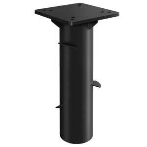 Pied de parasol rectangulaire, support parasol en métal, base de parasol enterré, socle de parasol, pour terrasse, piscine, patio, jardin, 16,5 x 16,5 x 40 cm, gris foncé