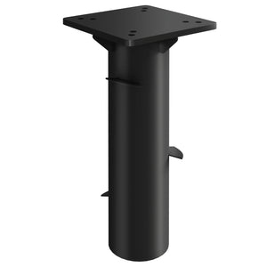 Pied de parasol rectangulaire, support parasol en métal, base de parasol enterré, socle de parasol, pour terrasse, piscine, patio, jardin, 16,5 x 16,5 x 40 cm, gris foncé