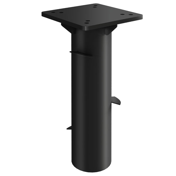 Pied de parasol rectangulaire, support parasol en métal, base de parasol enterré, socle de parasol, pour terrasse, piscine, patio, jardin, 16,5 x 16,5 x 40 cm, gris foncé